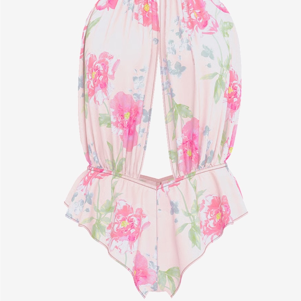 Dream angels light chiffon teddy, adjustable back open.